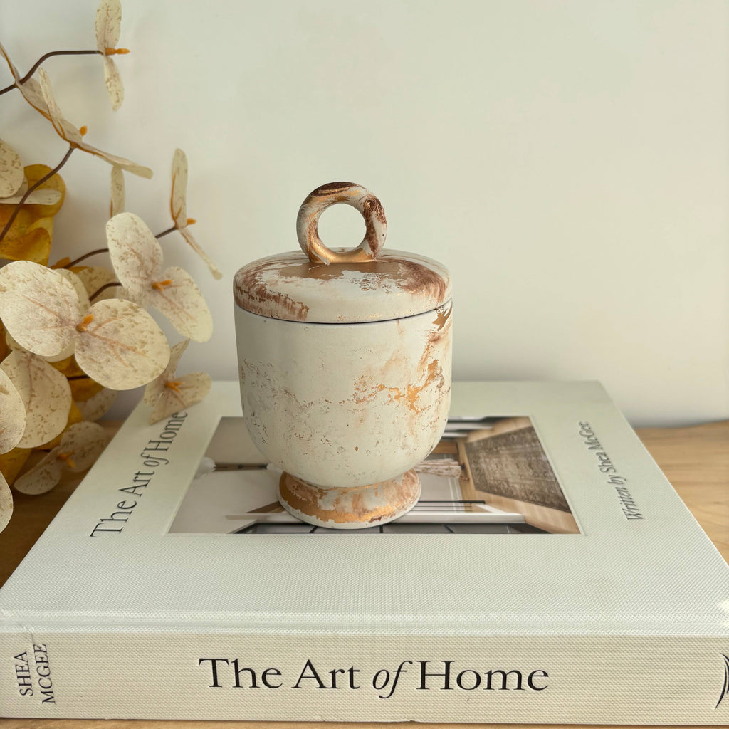 Calista - Vessel | Concrete Canister | Cotton Jar