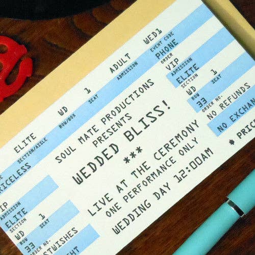 Wedding Rock Ticket