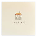 New Home Greeting Card – Handfinished Real Pencil Shavings