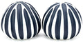 SP091BL6 Pebble Handcrafted Porcelain Salt and Pepper Shaker Set