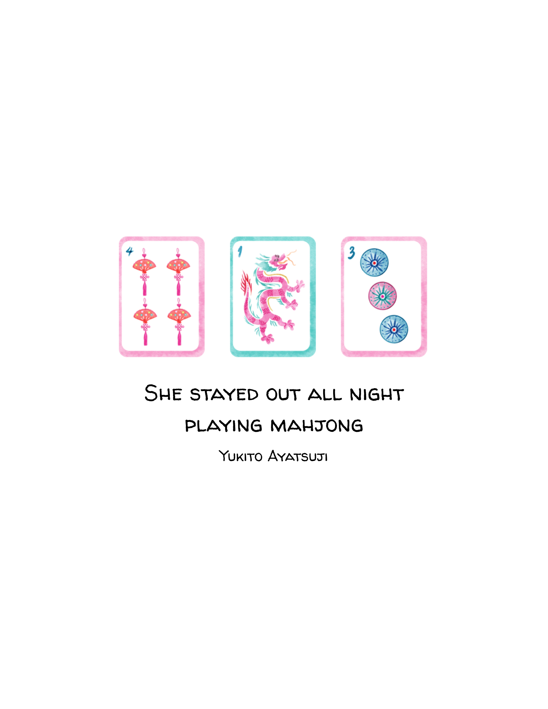 Mahjong Greeting Card - Fun Greeting Card for Girlfriends