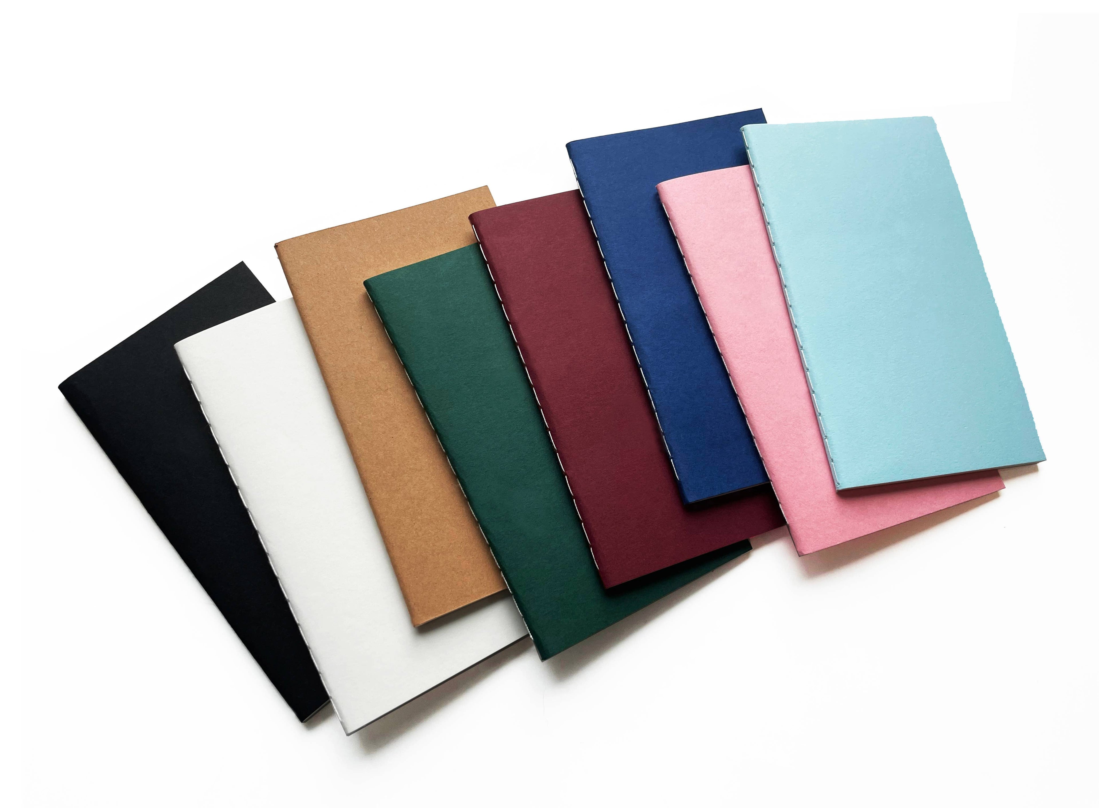 Blank Mini Saddle Stitch Notebooks | Stitched Booklets: Kraft