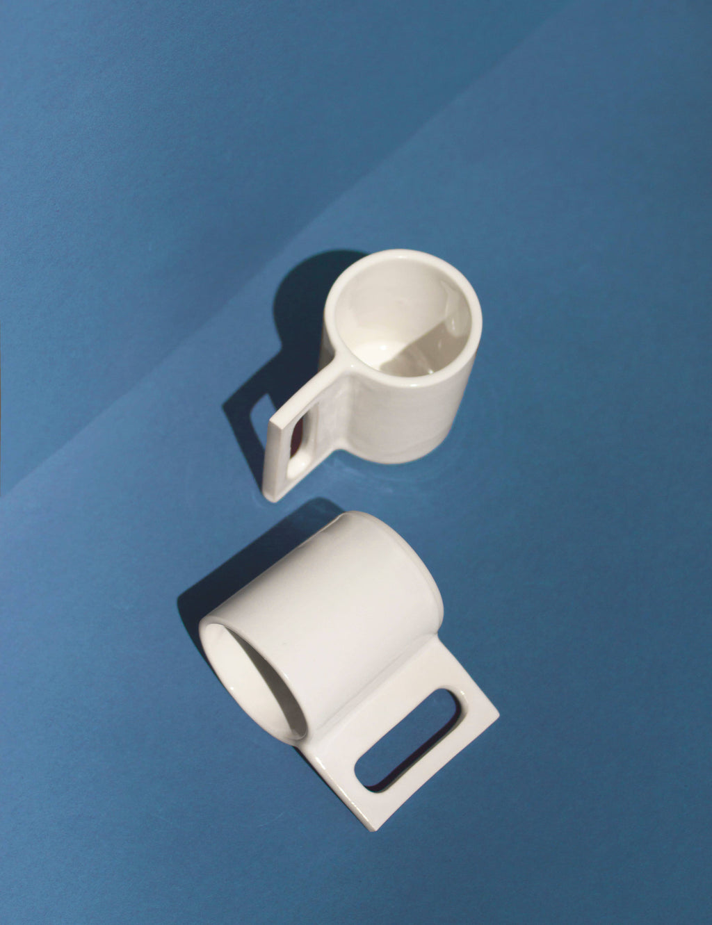 Gloss White Geo Mug