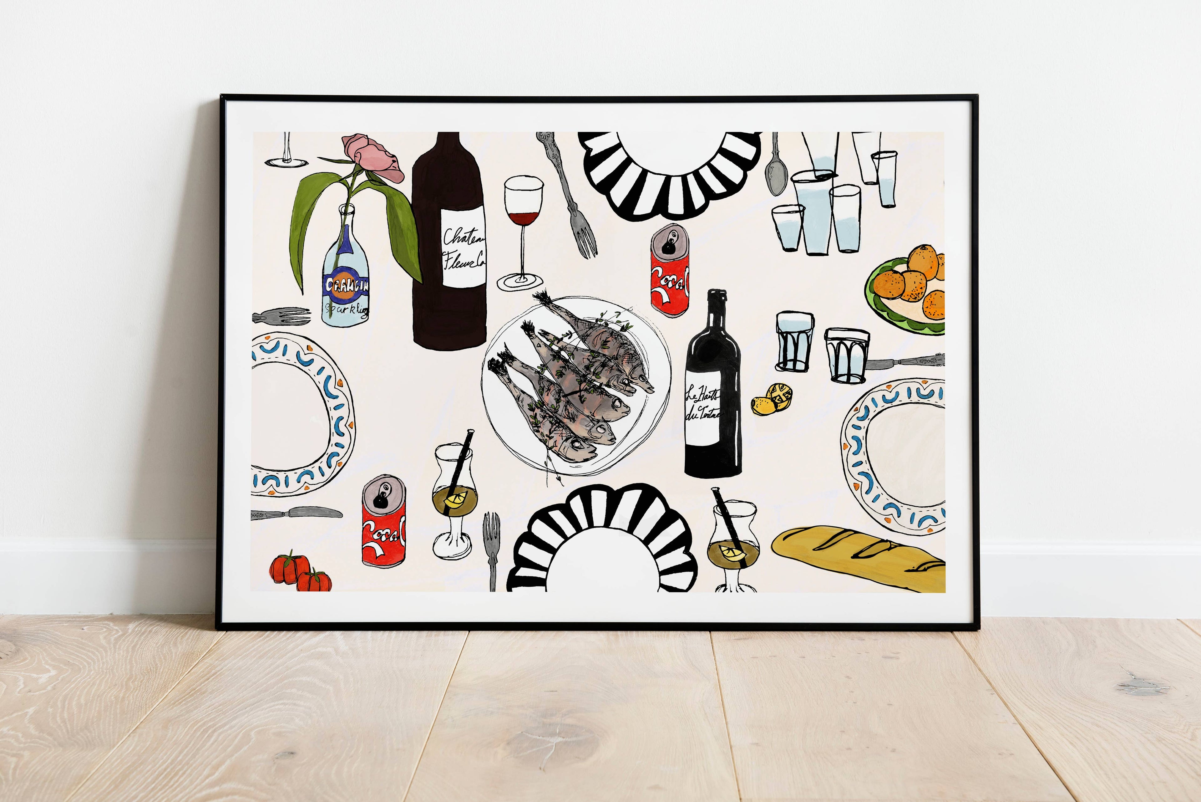 Coke and Smile Giclée Print: Dining Room Kitchen Wall Art