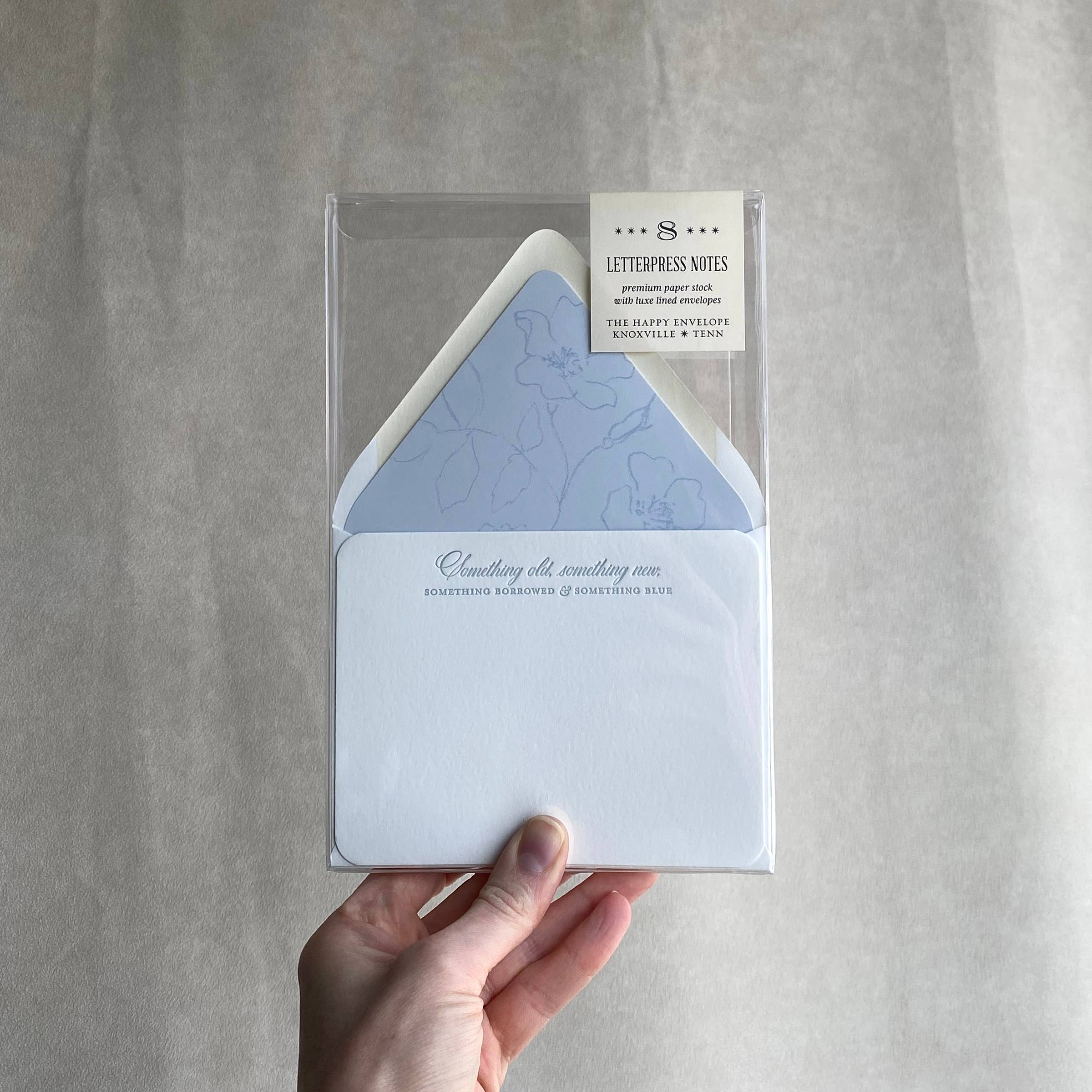 Something Blue Letterpress Stationery Pack