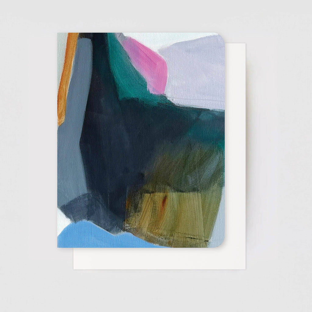 Earth-Toned Abstract Art Card Set – Stone & Sky (5 Cards)