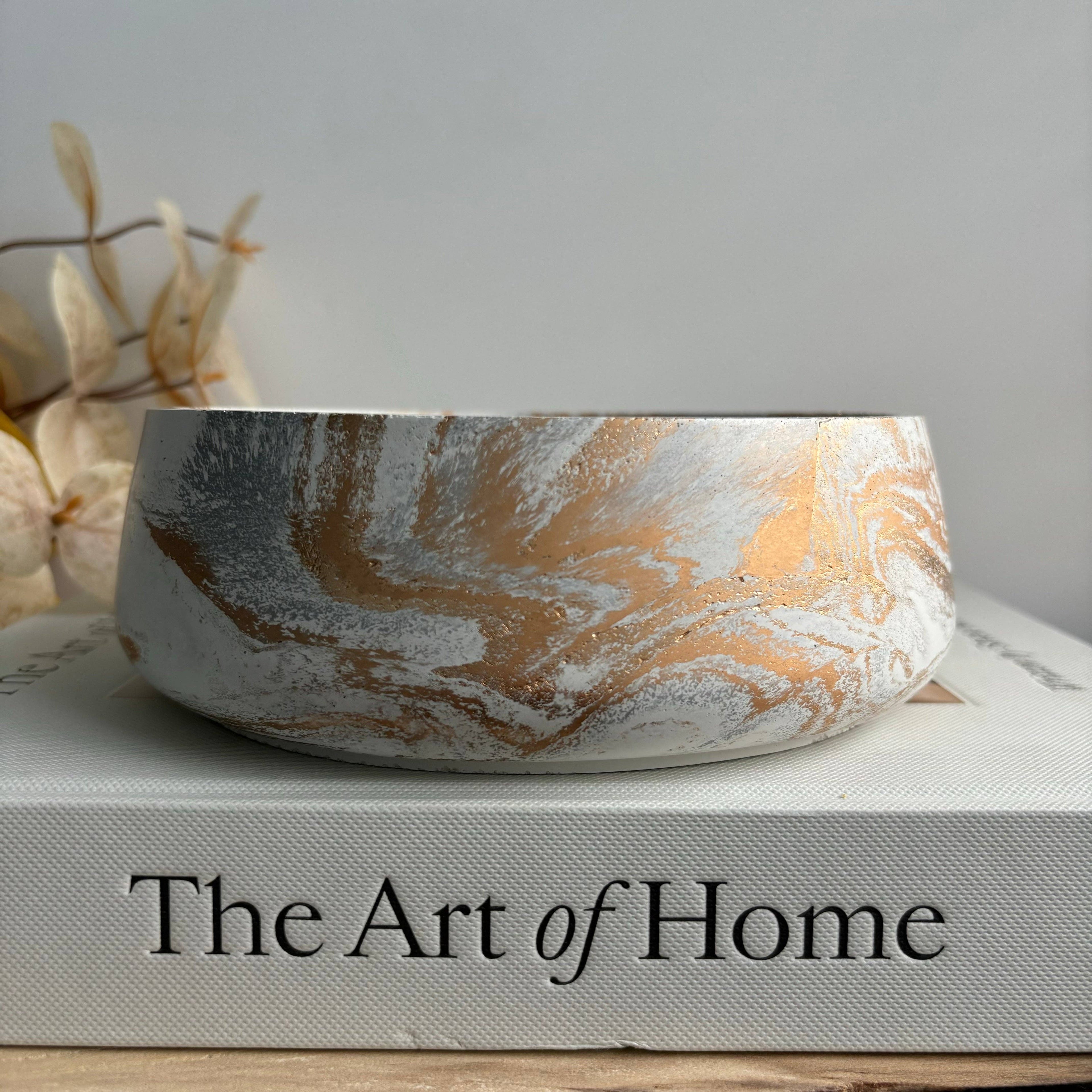 Daza - Decorative Concrete Bowl | Centerpiece Bowl