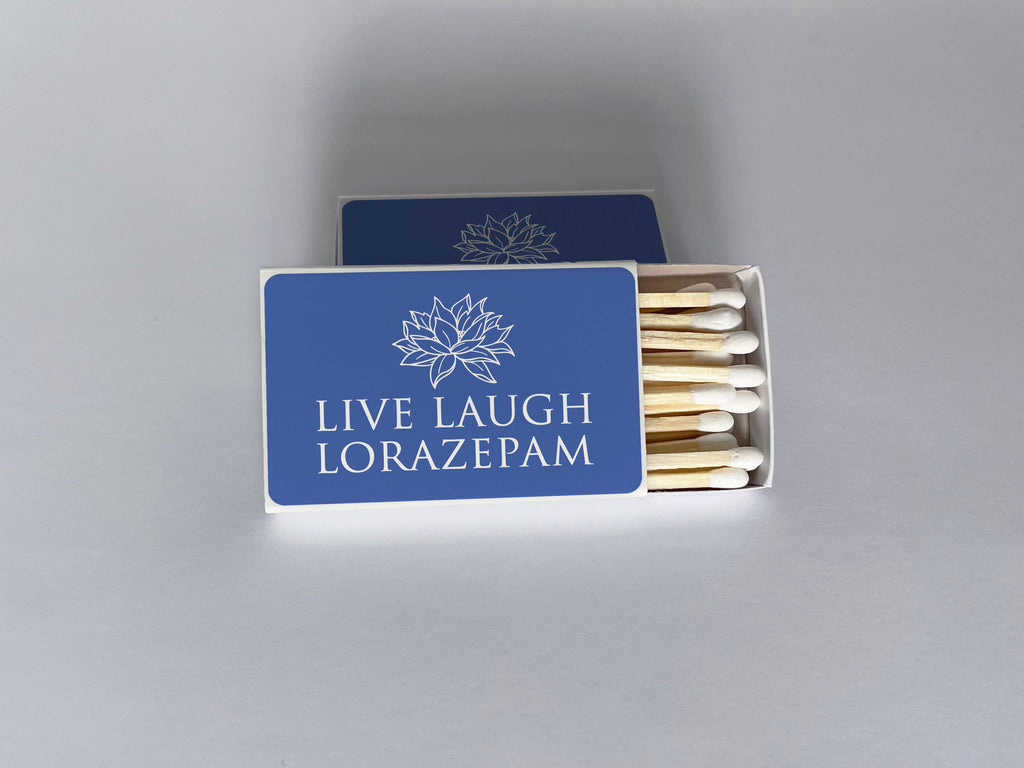 Live Laugh Lorazepam White Lotus Matchbook