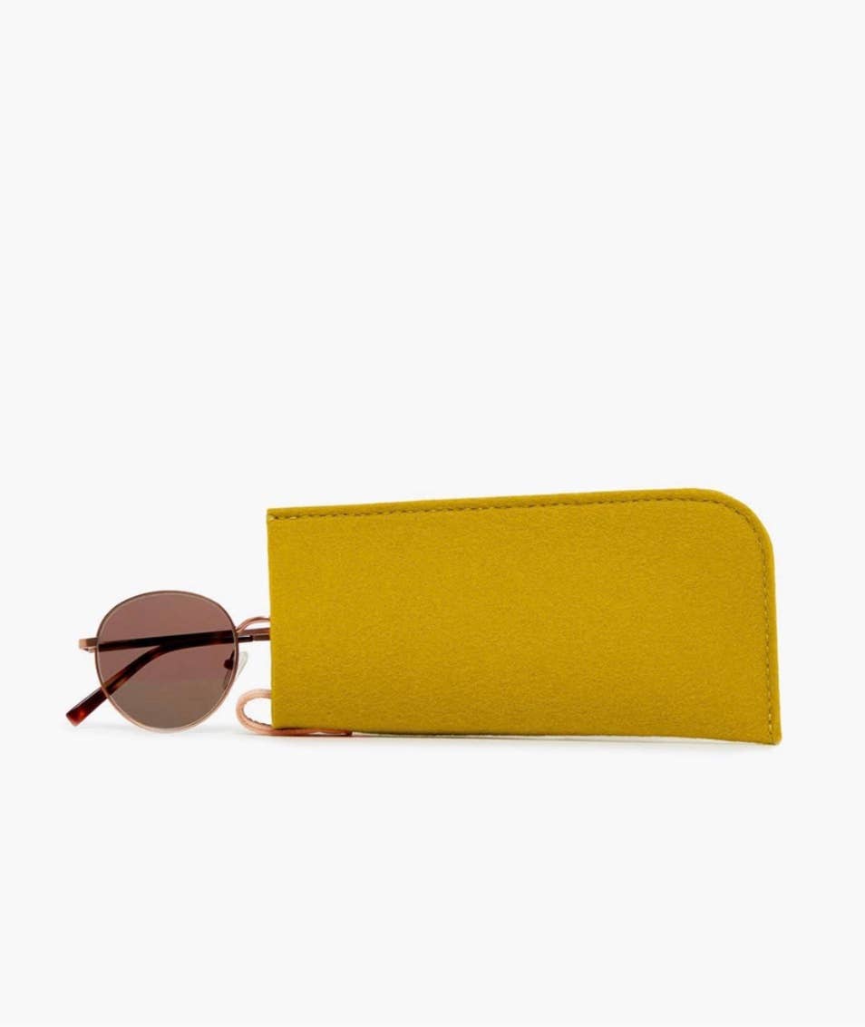 Classic Merino Wool Eyeglass Sleeve Dijon