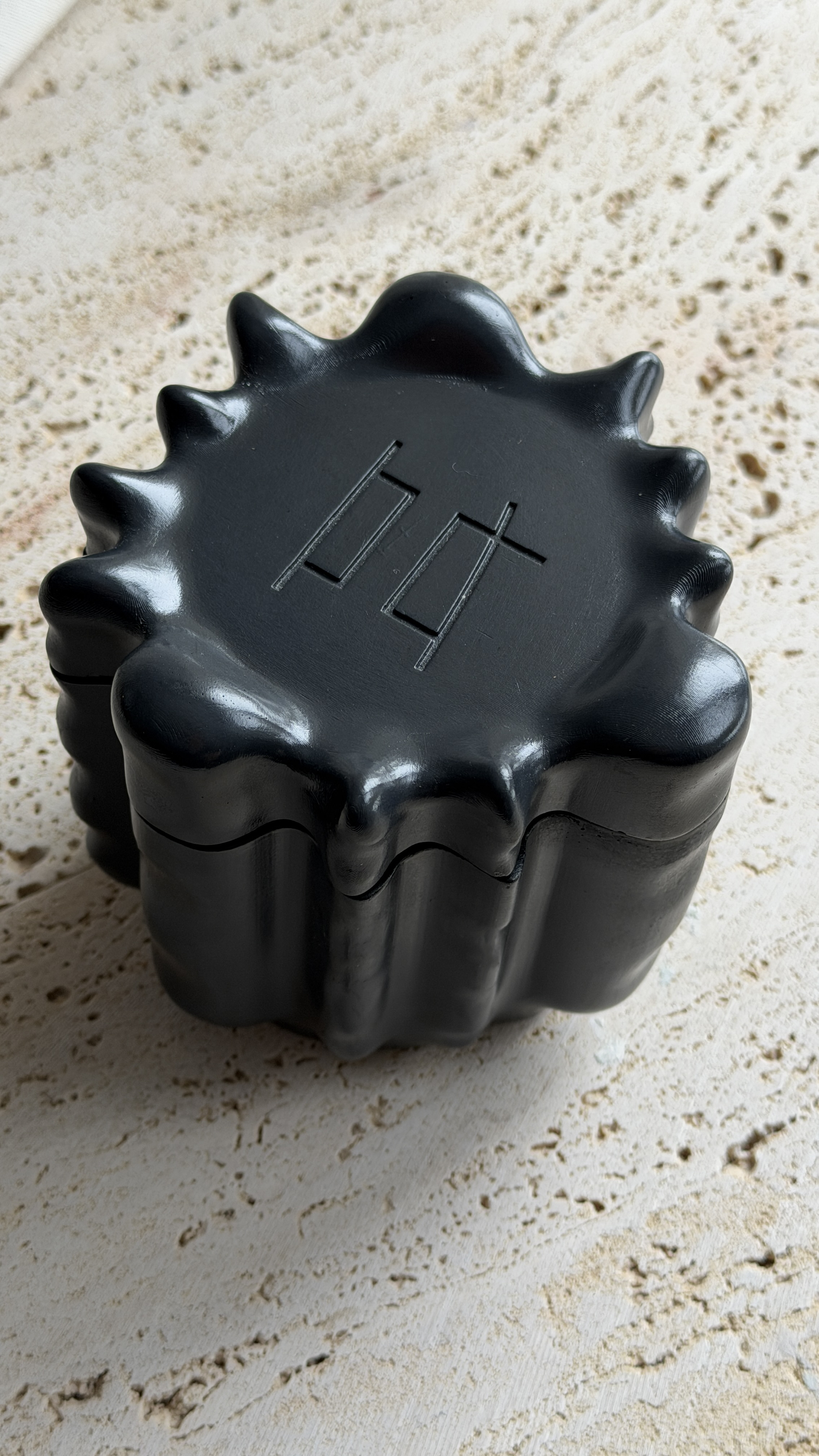 MARE no. 6 - coconut wax candle in hand cast concrete jar