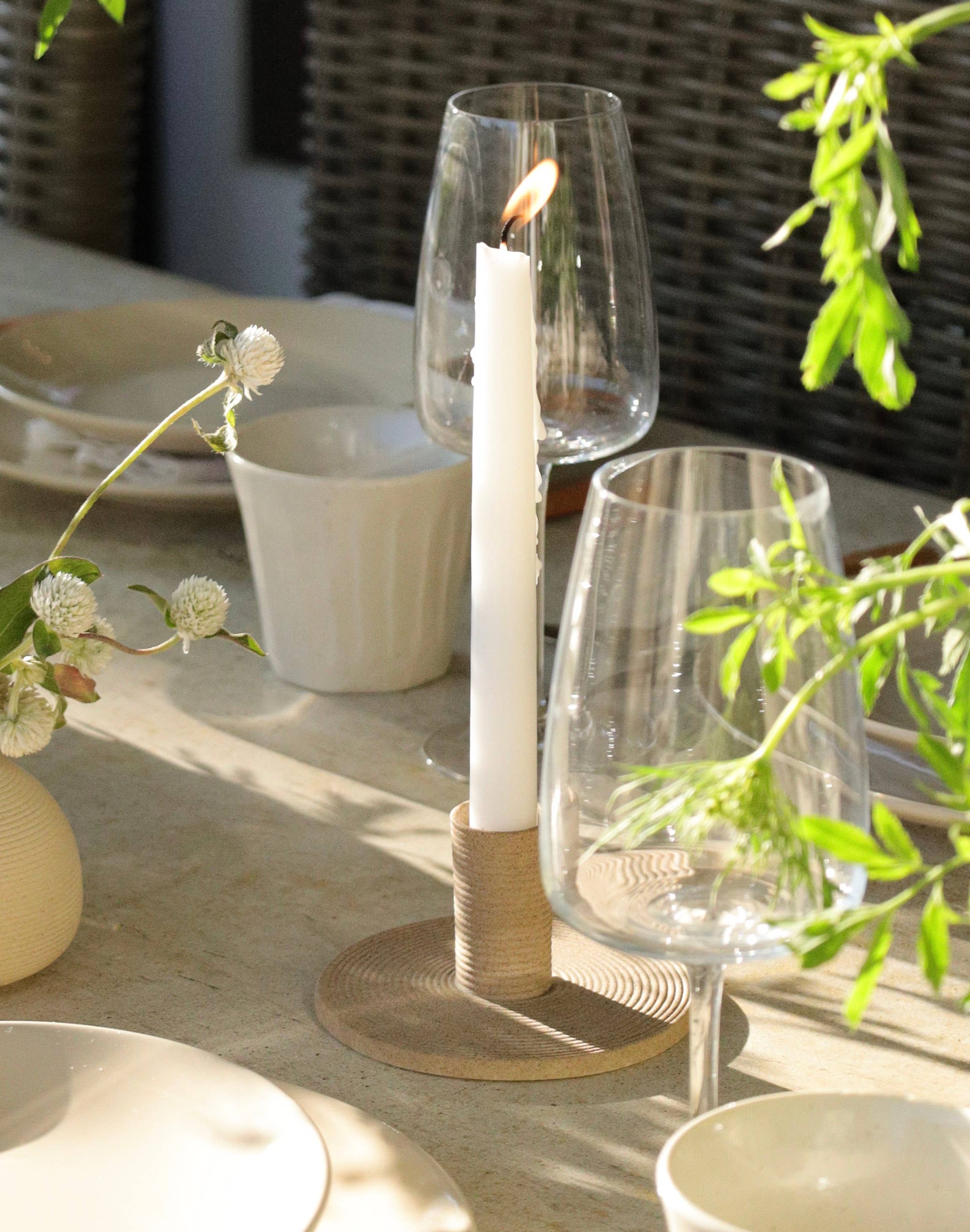 Wave Plate - Taper Candle Holder