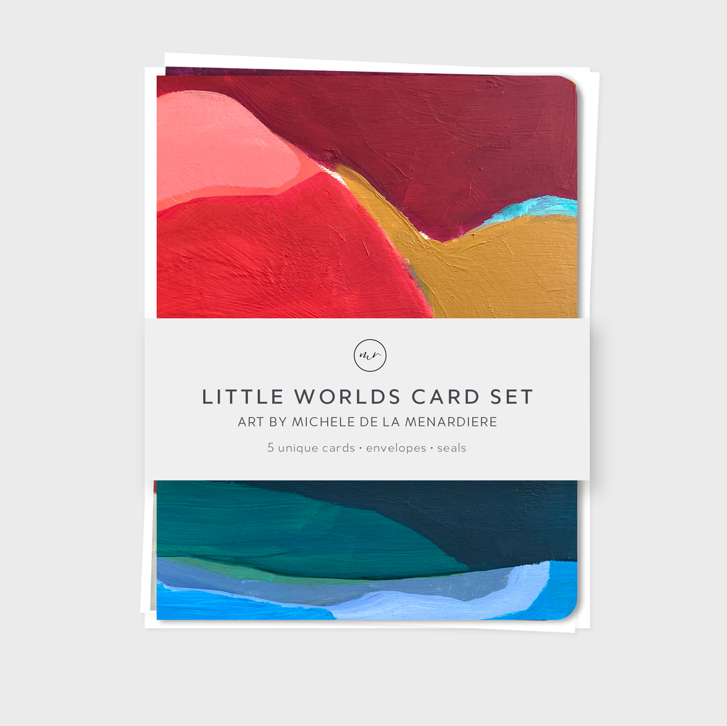 Modern Art Card Set – Little World (5 Cards)