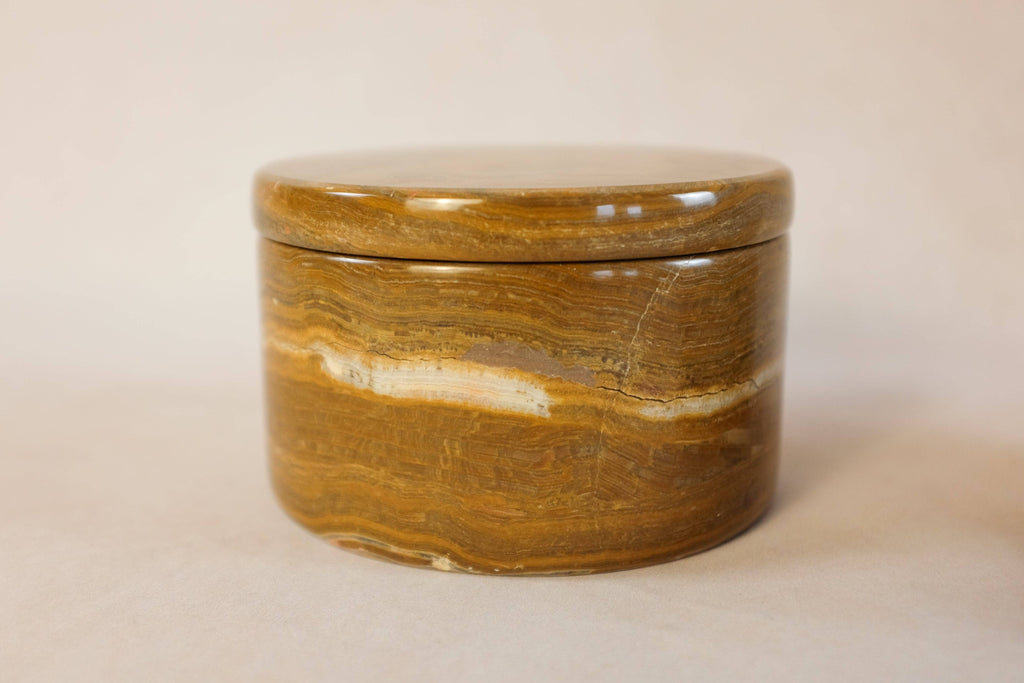 Small Trinket Box - Onyx Multi Green