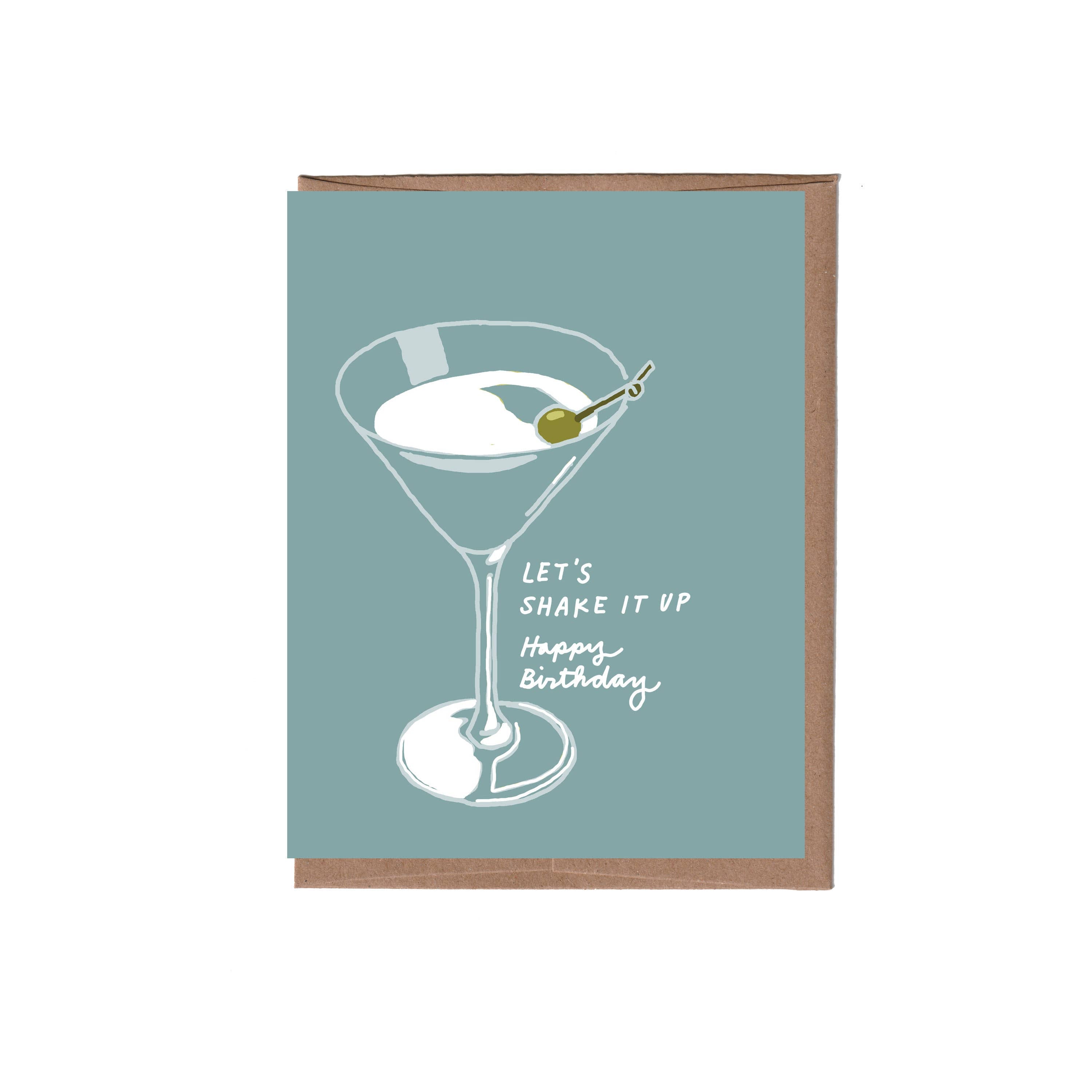 Scratch & Sniff Martini Birthday Greeting Card