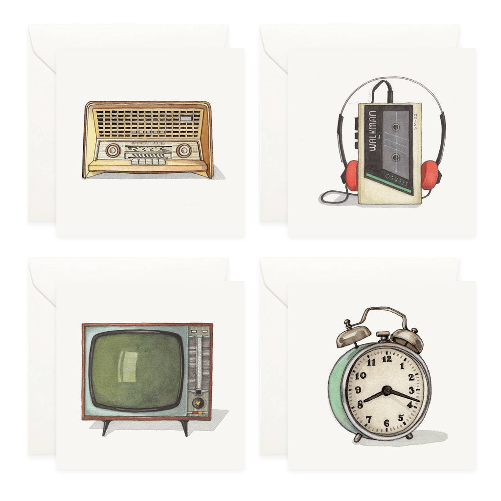 Mini Cards Set / Retro Objects