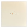 I Love You Card– Handfinished UK Real Pencil Shaings