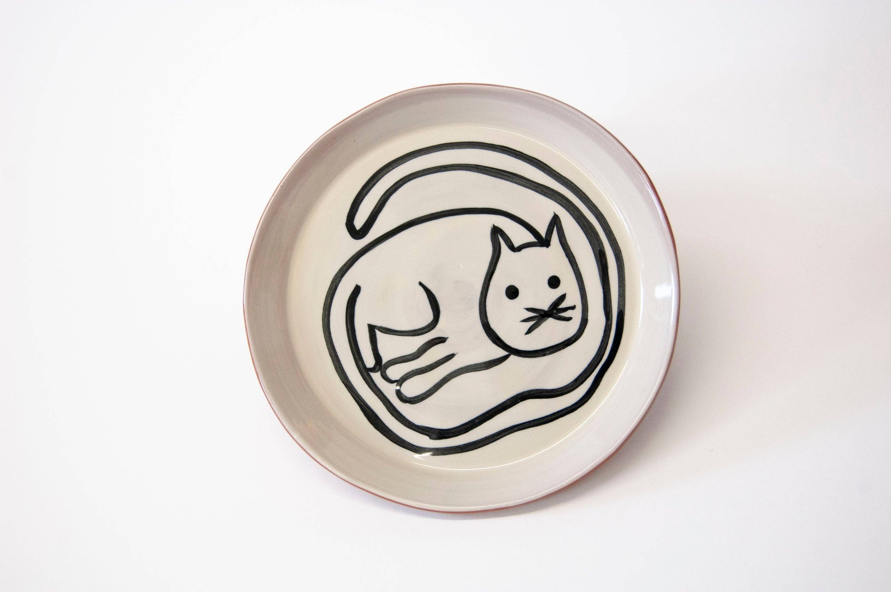 Cat Dessert Plate