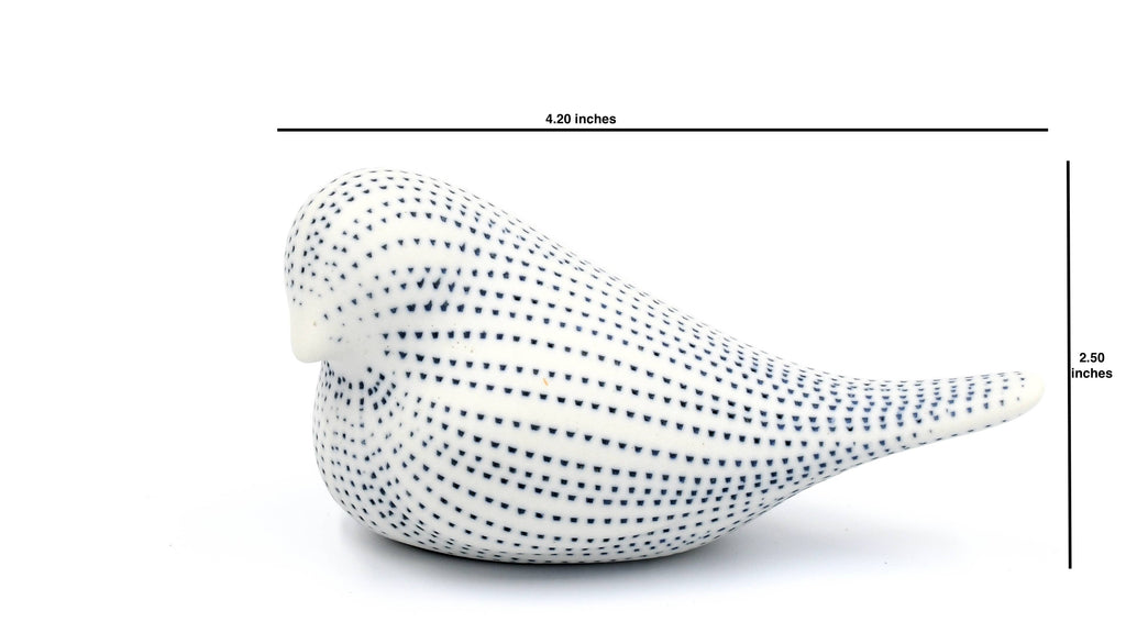 D301W26-MINI BIRD-Porcelain Ceramic Sculpture Ornament