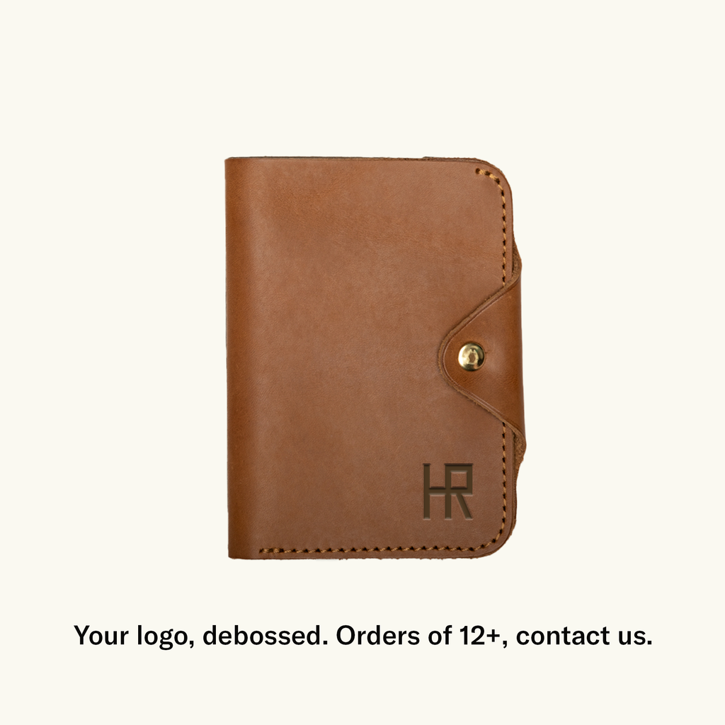 Full-Grain Leather Snap Passport Wallet