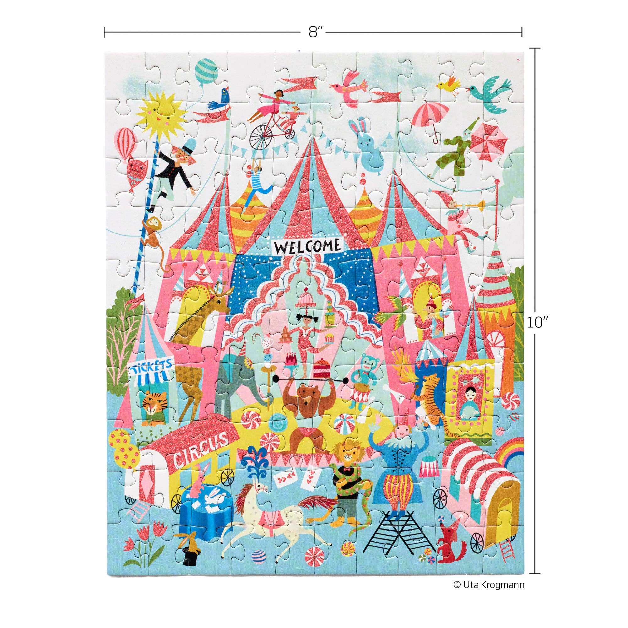 Colorful Circus 100 Piece Puzzle Snax Kids Birthday Gift