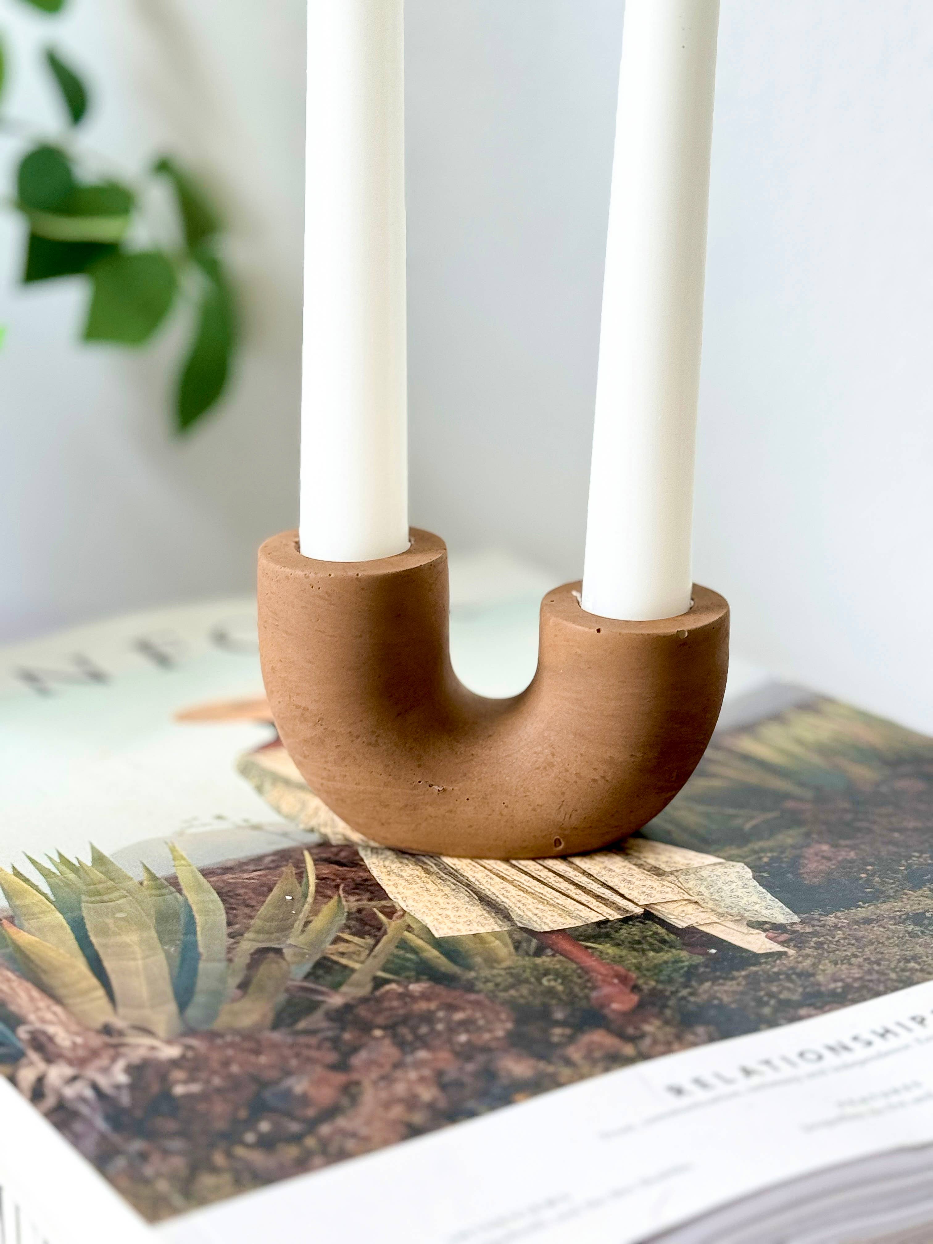 Dya  Double Taper Candle Holder