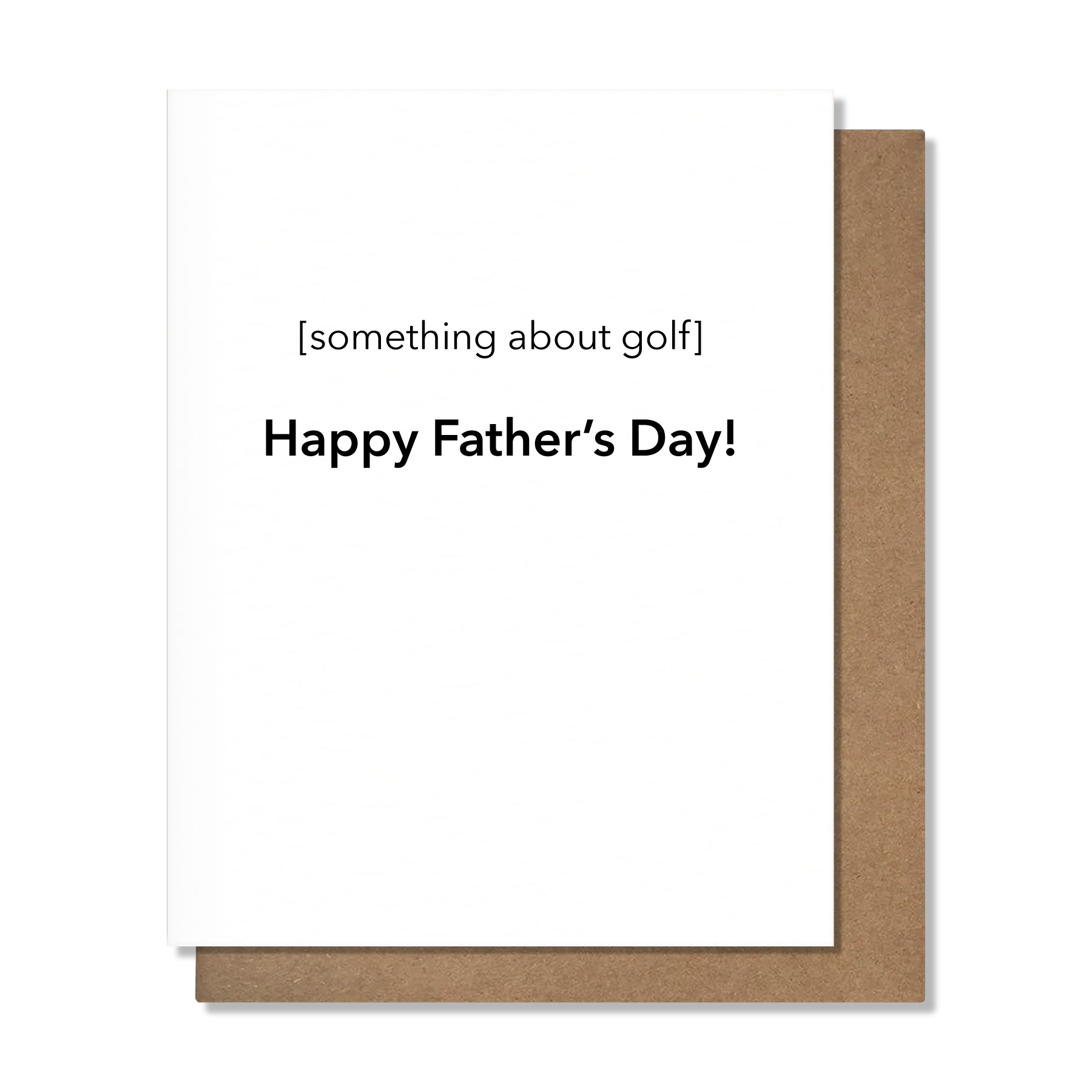 About Golf - Father's Day Greeting Card