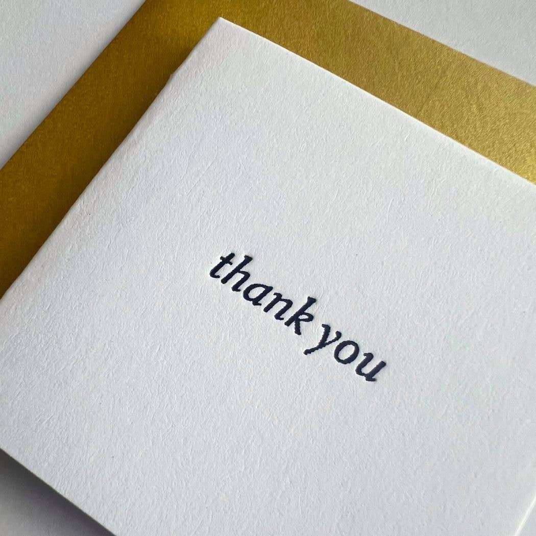Thank You Text Tiny Card
