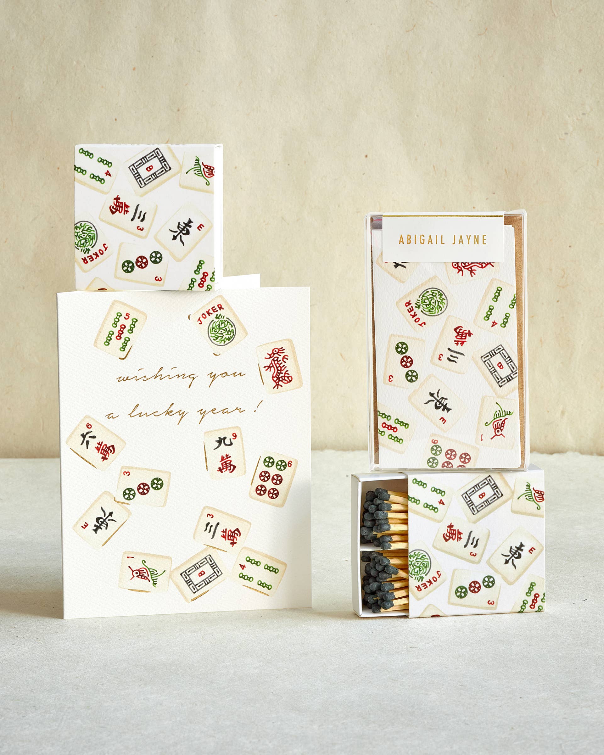 Mahjong Mini Cards- Boxed Set of 6 | Blank Everyday