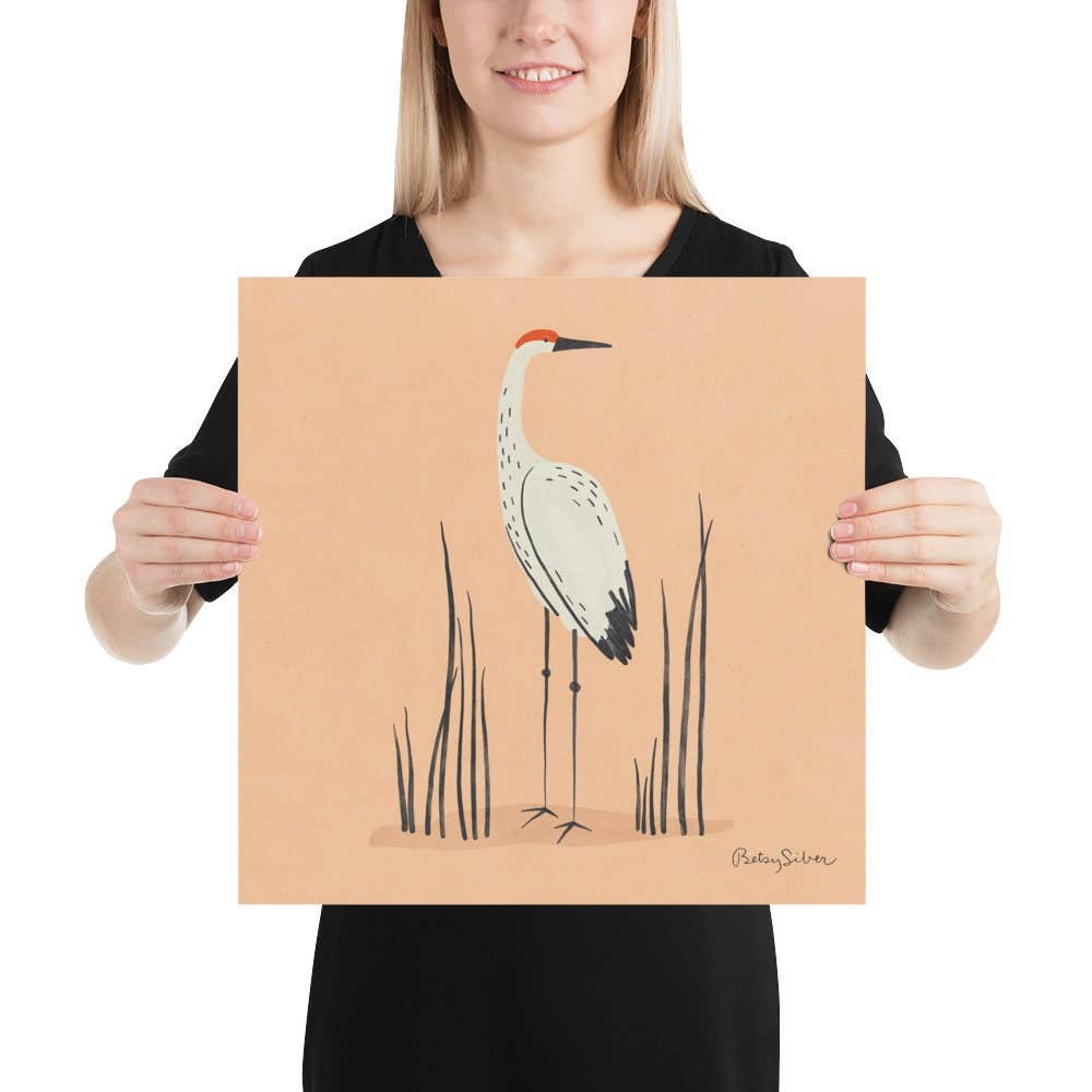 Sandhill Crane Art Print