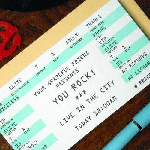 You Rock Concert Ticket