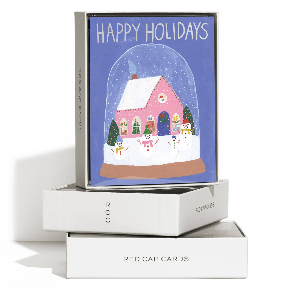 Snowman Village greeting card