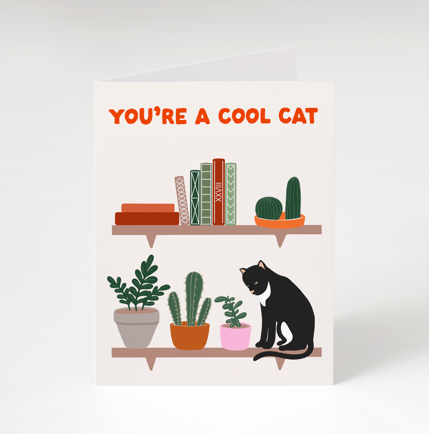 Cool Cat Greeting Card