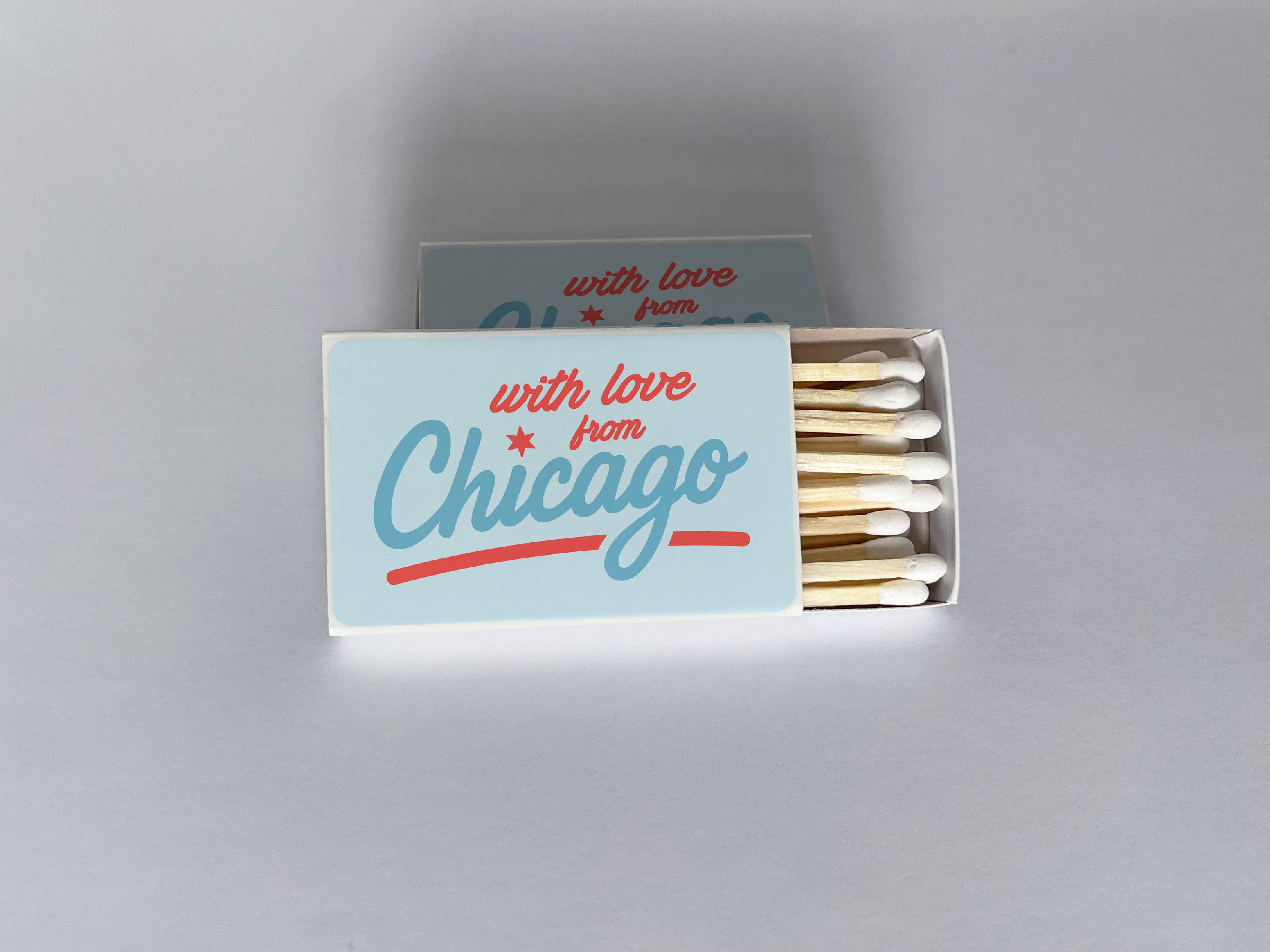 With Love From Chicago Vintage Script Matchbook 