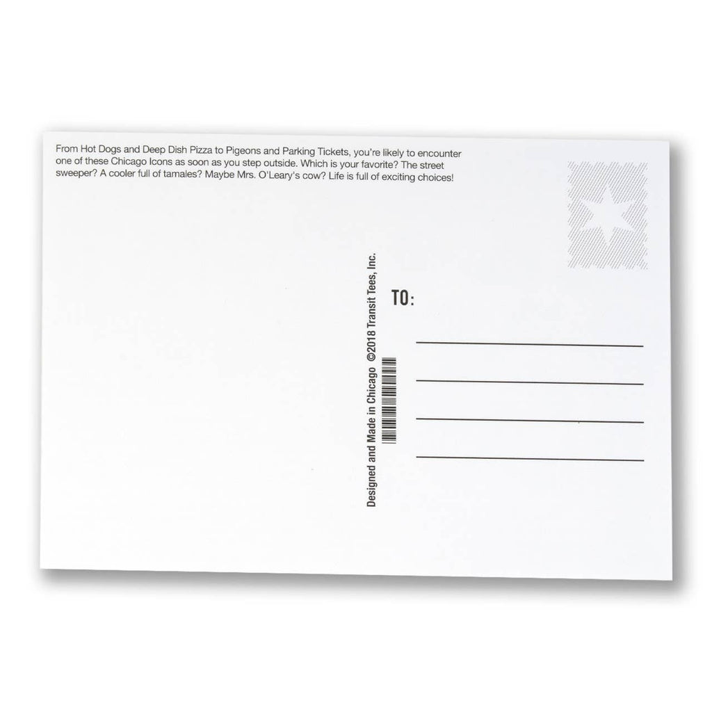 Chicago Icons Postcard