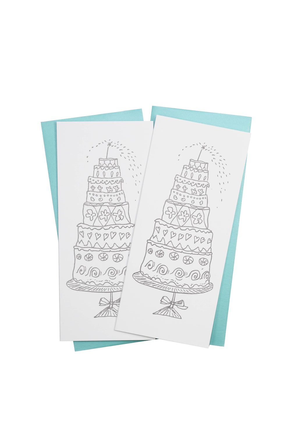A celebratory cake notecard