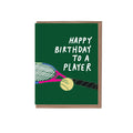 Tennis Birthday Greeting Card