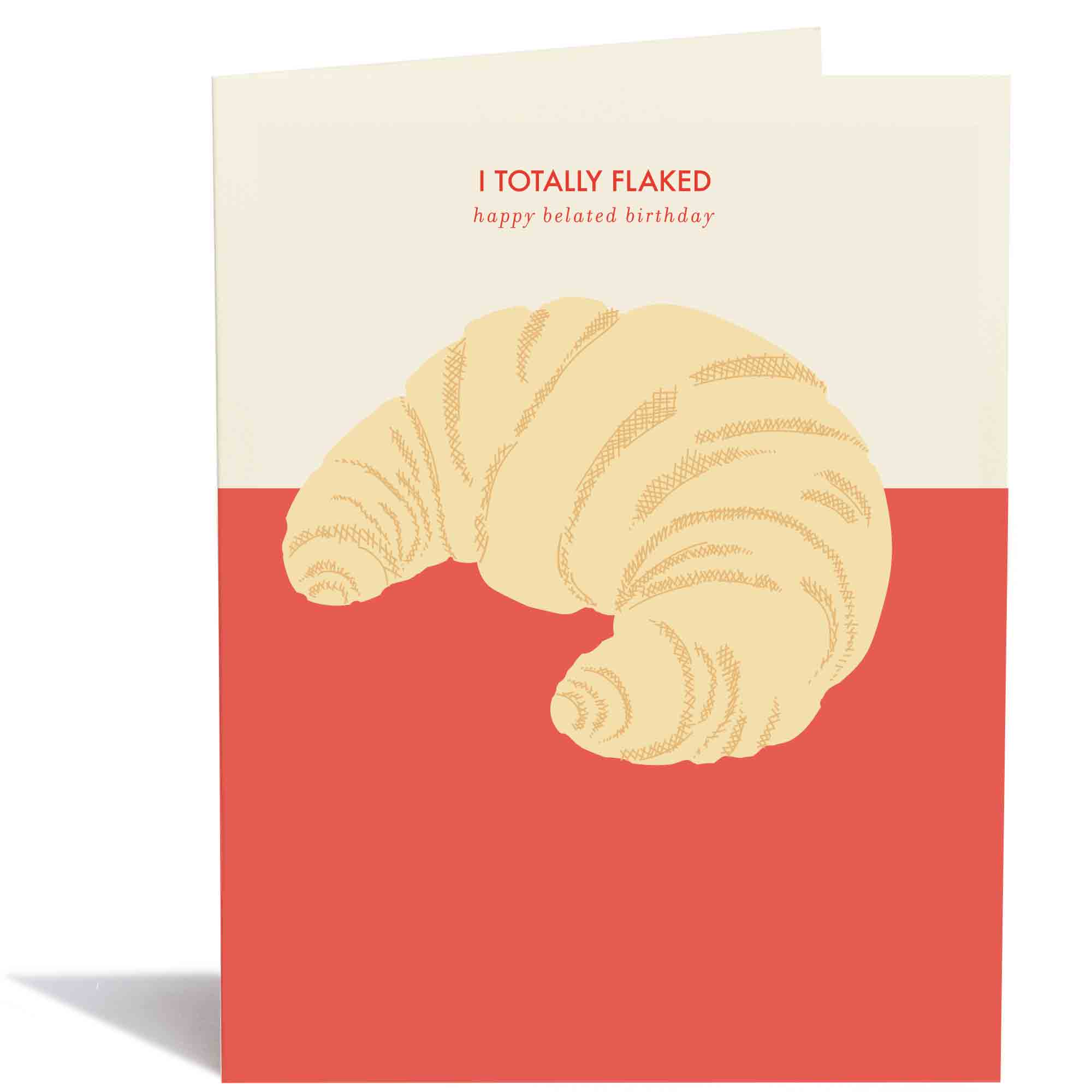 Croissant Flaky Belated Birthday