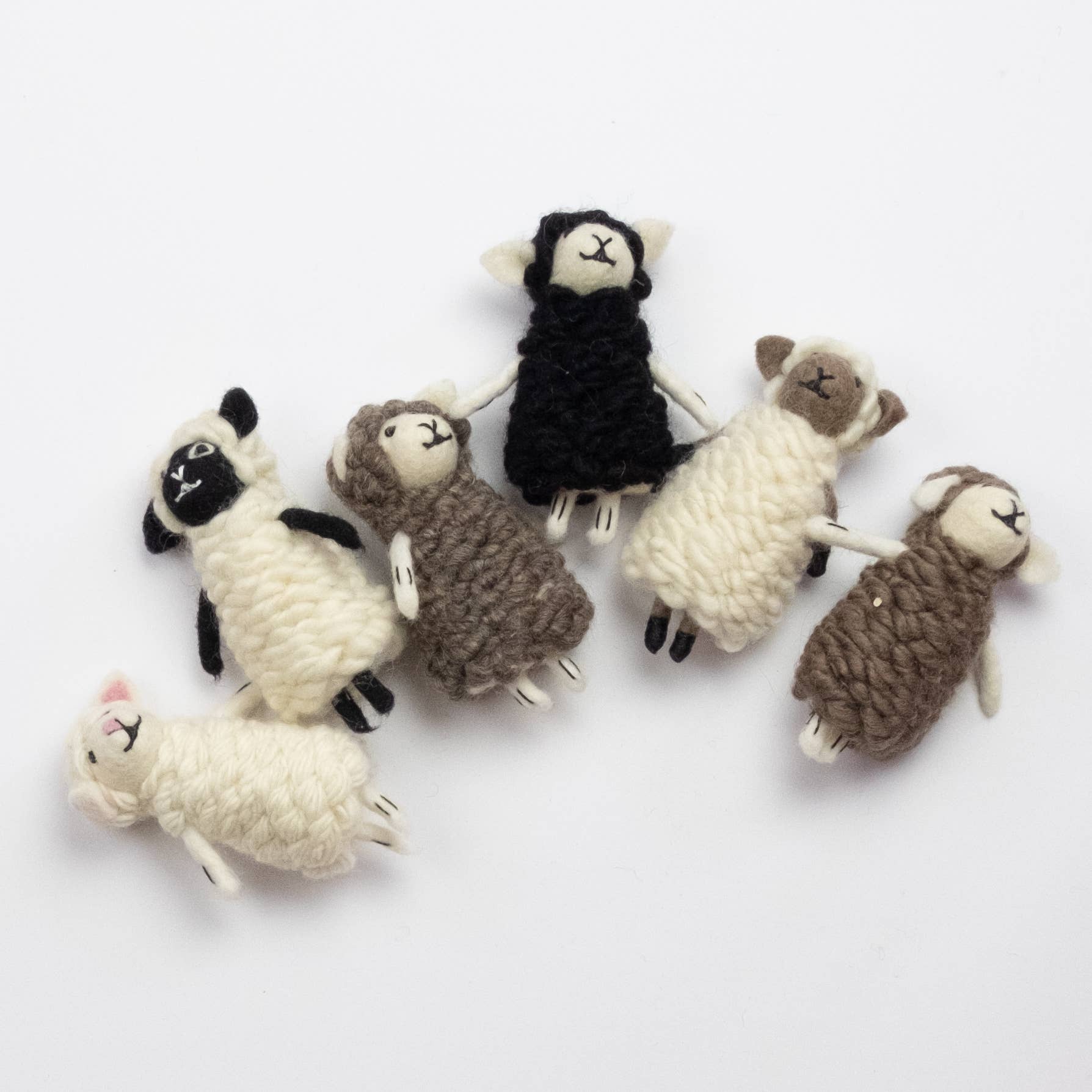 Finger Puppets - Natural Sheep - Assorted