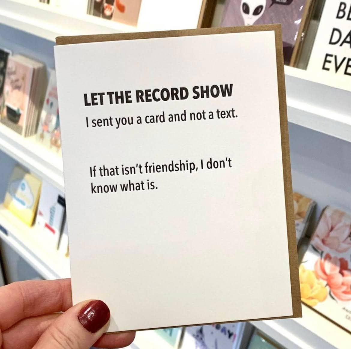 Sent Funny Greeting Card - Friendship Humor