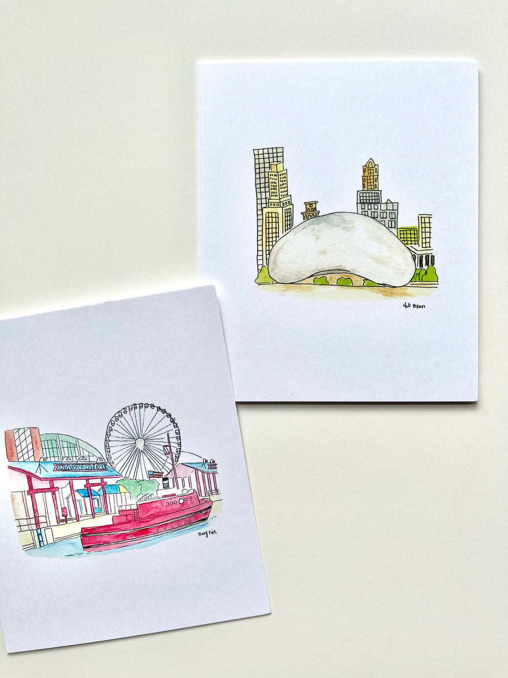 Chicago Watercolor Postcard pack