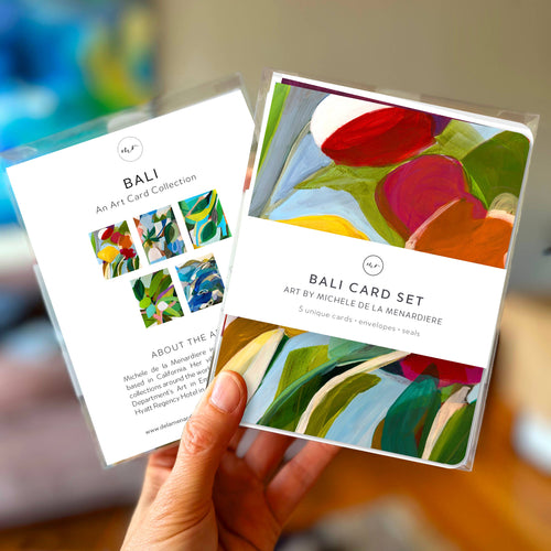Abstract Botanica Card Set – Bali (5 Cards)