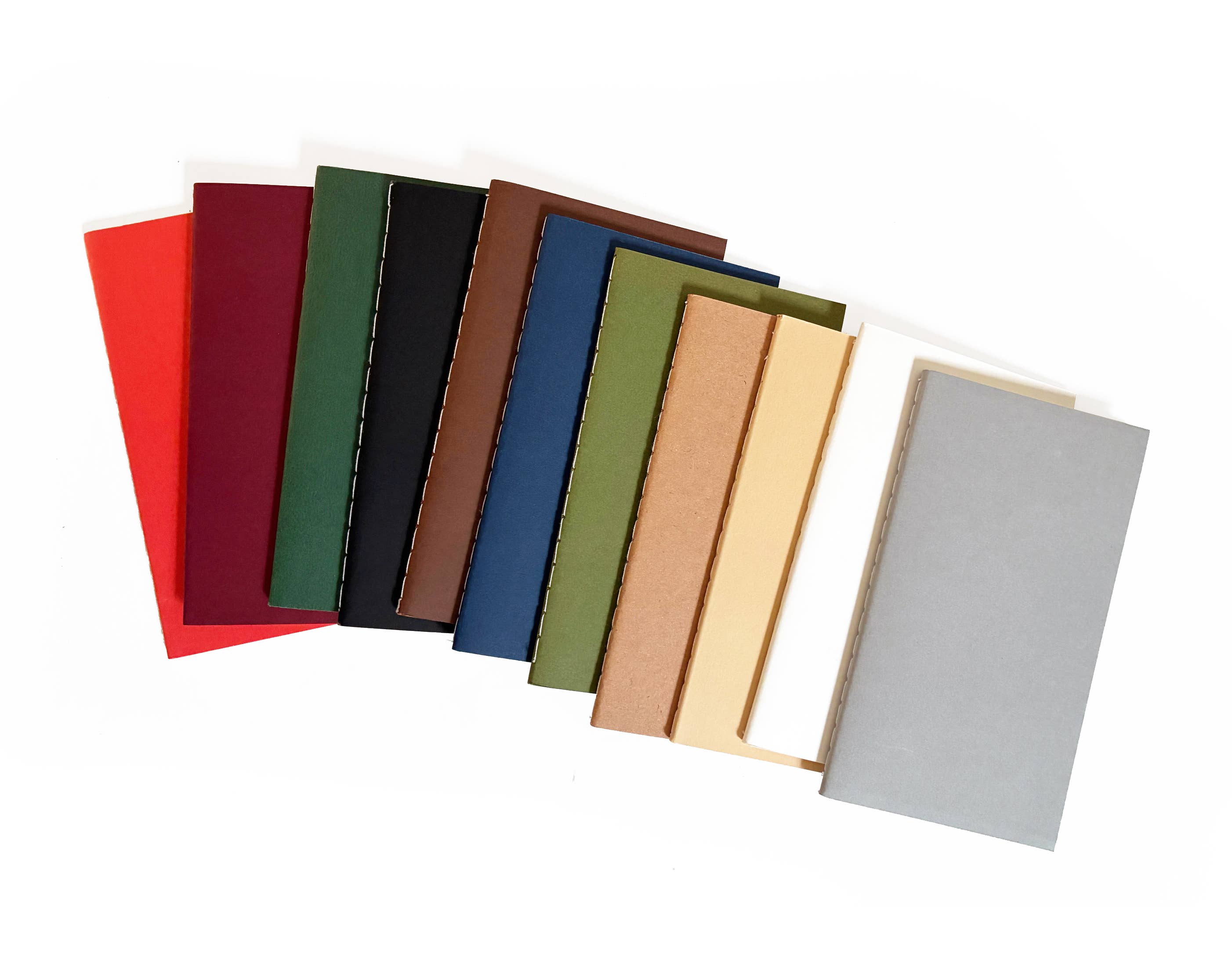 Blank Mini Saddle Stitch Notebooks | Stitched Booklets: Persimmon