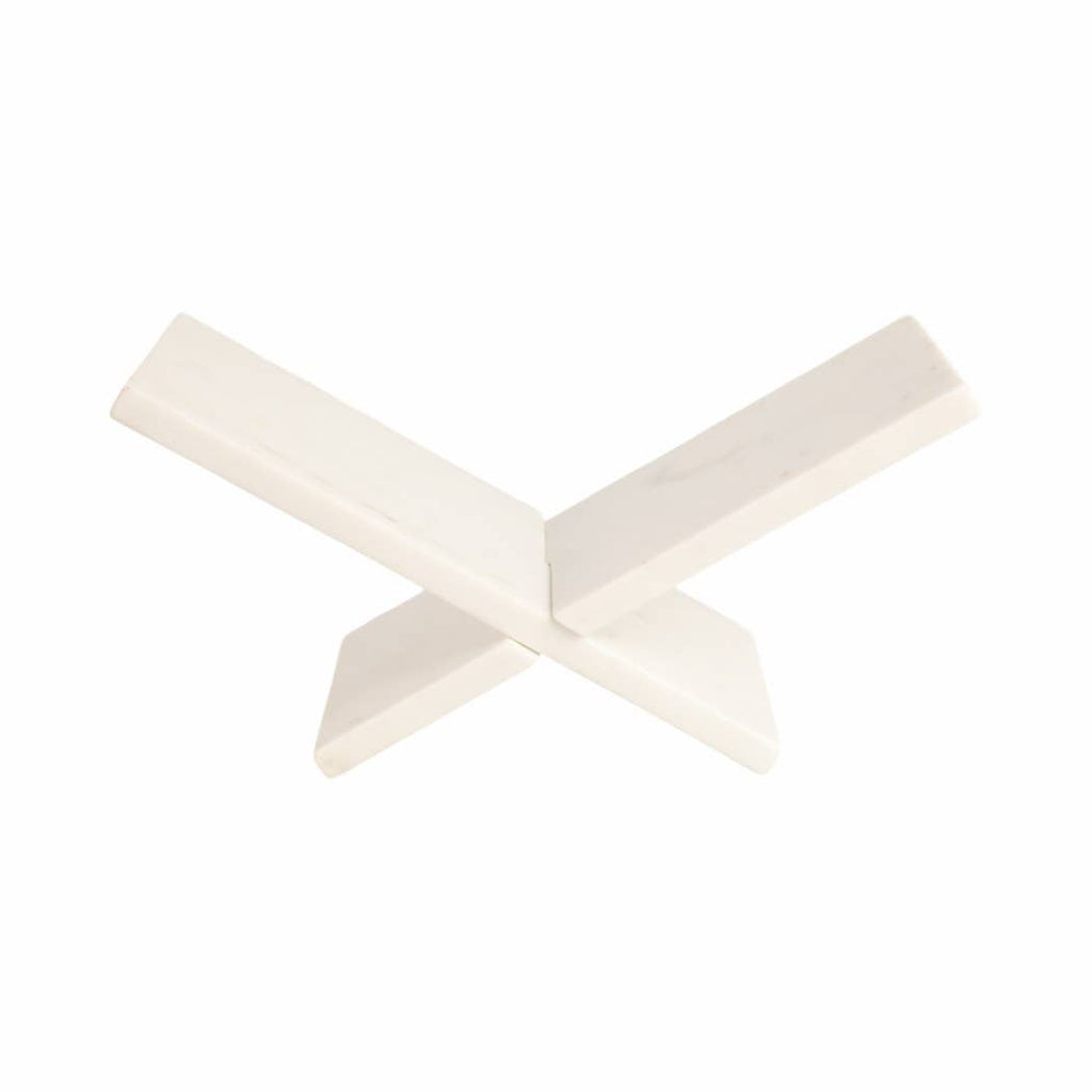 Bookstand - White Marble Decorative Sturdy And Chic, 14 in.