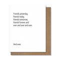 Friends Forever - Friendship Card