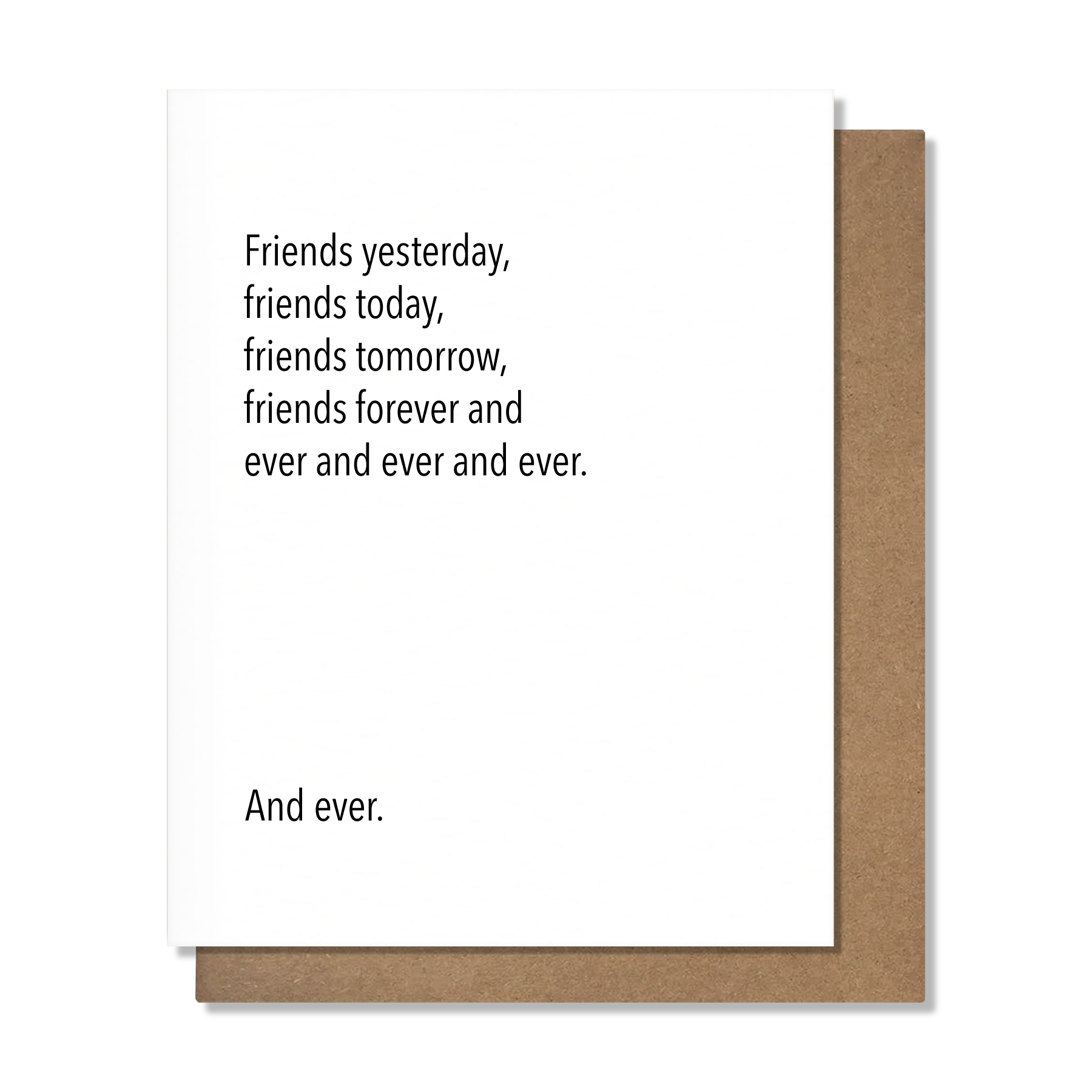 Friends Forever - Friendship Card