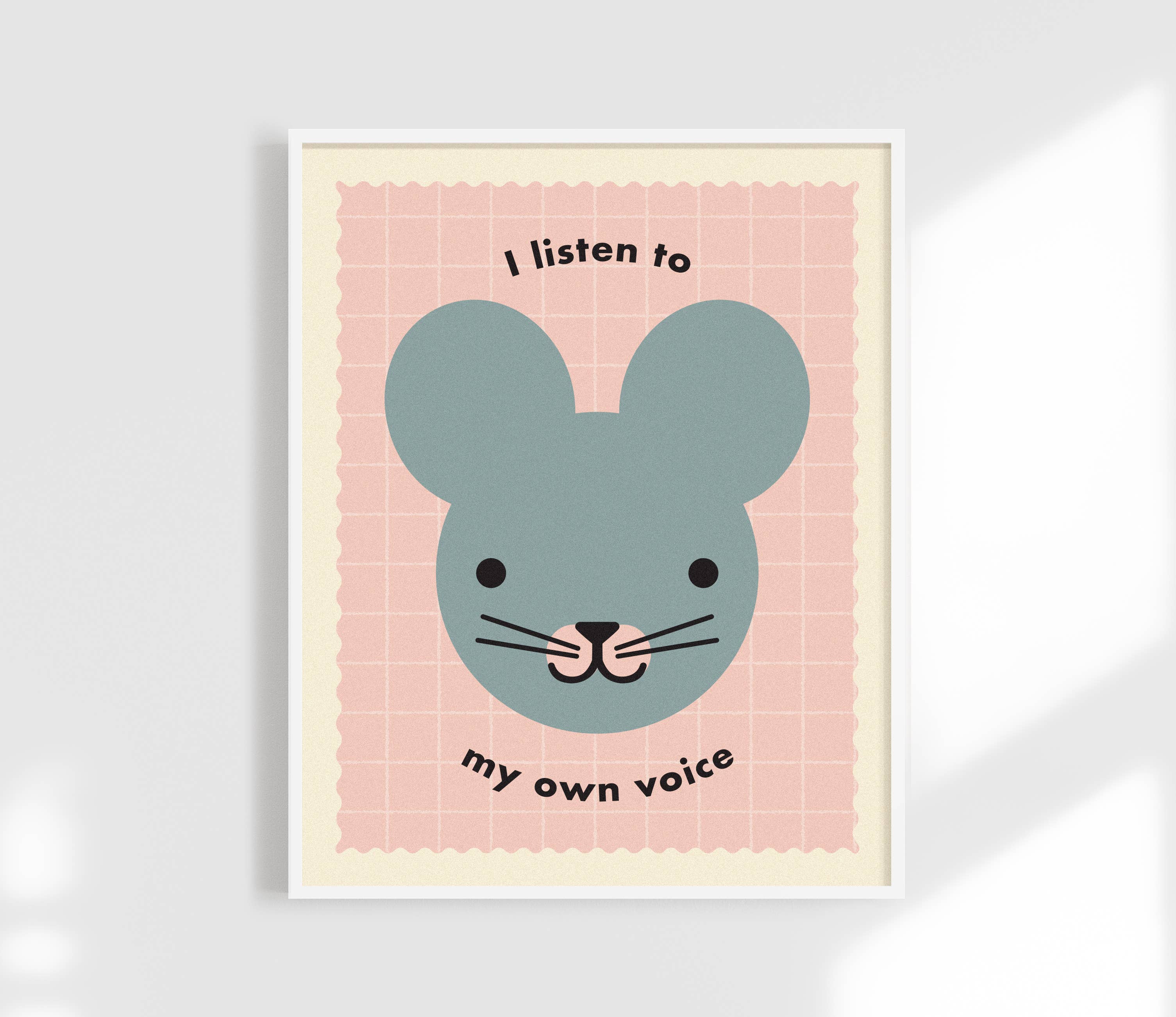 I Listen To My Own Voice Print - Kids Affirmation