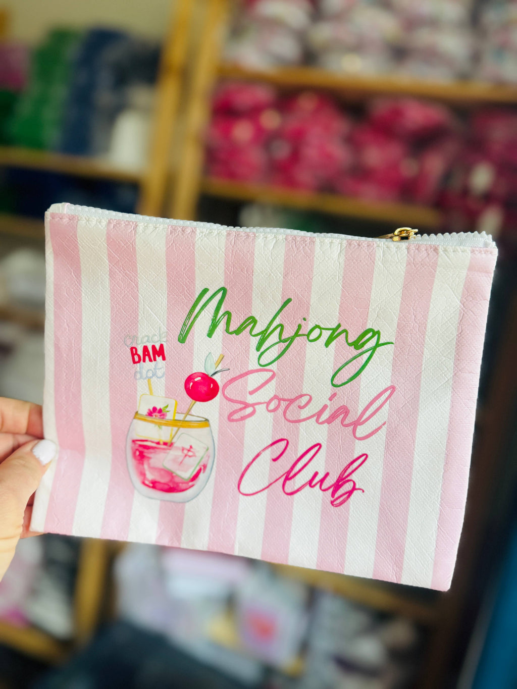 Mahjong Pouch | Mahjong Social Club Mahjong gift | 2 styles