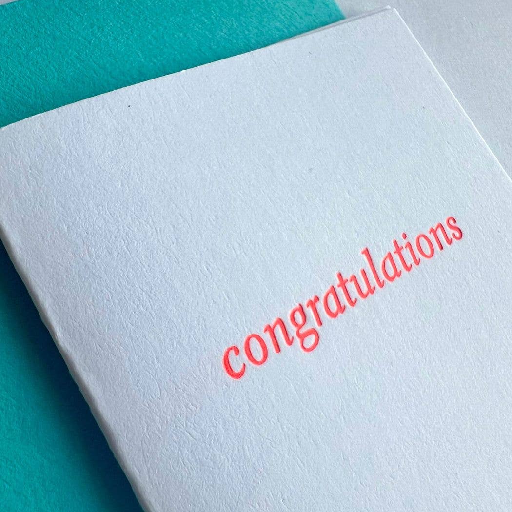 Congratulations Text Tiny Card