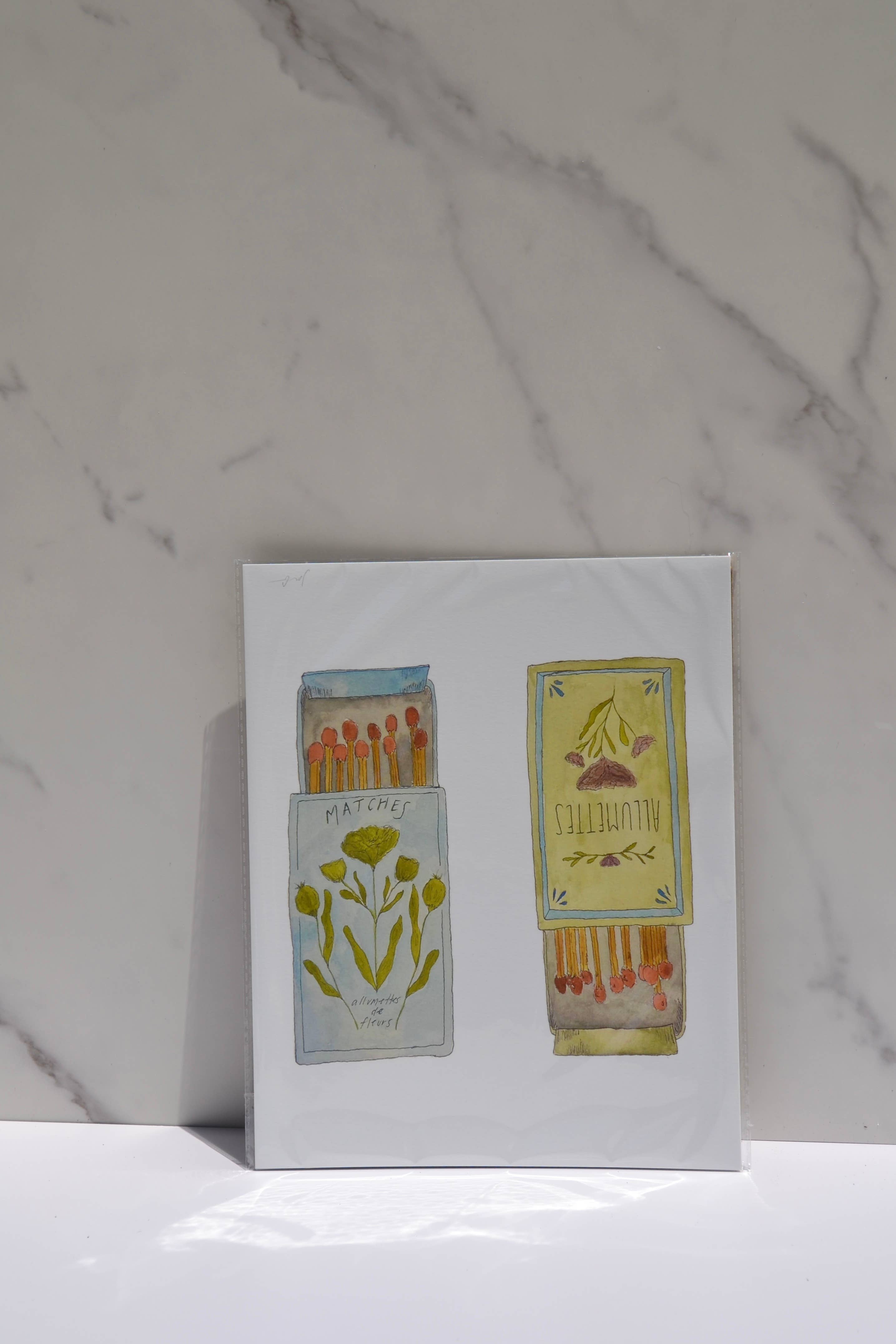 French Matchboxes Art Print
