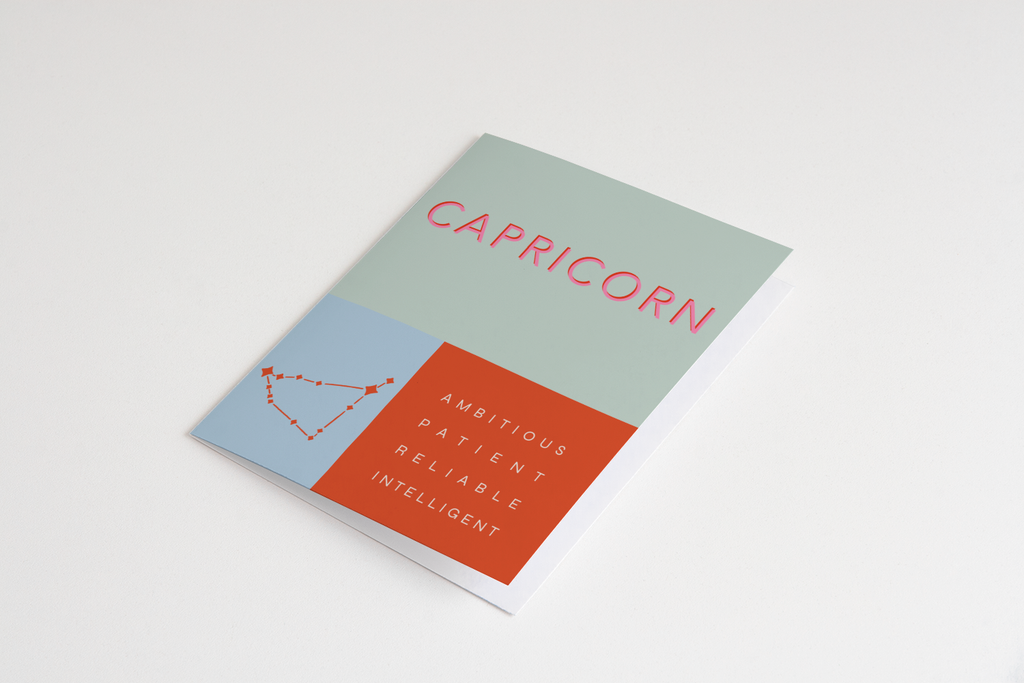 Capricorn Zodiac Card
